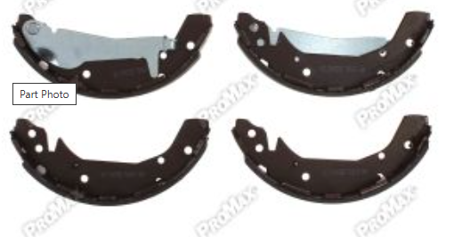 12-800L NEW BRAKE SHOES - BONDED; 4 LUG; 5 LUG REAR