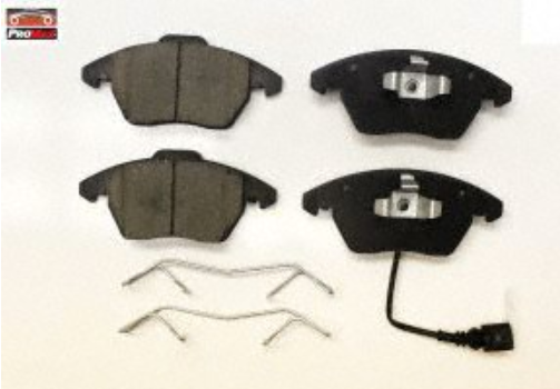 21-1107 CERAMIC PLUS PADS W/HARDWARE Front