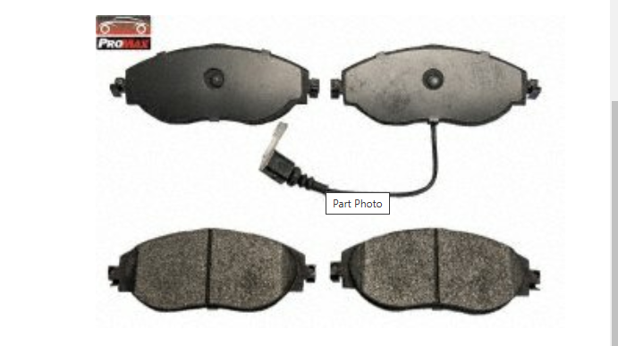 11-1633 SEMI METALLIC PAD Front