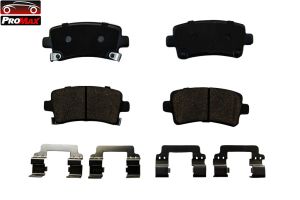 57-1430 CERAMIC PADS W/HARDWARE Rear WITH VENTED REAR ROTORS