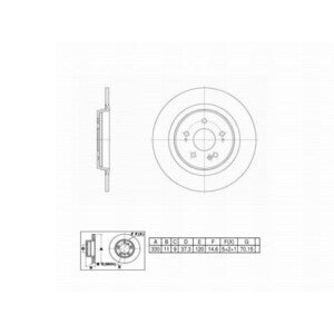 6612324 (YEN) BRAKE ROTOR Rear