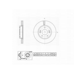 6621474 (YEN) BRAKE ROTOR Front or 6621300