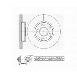 662992 (YEN) 31311 BRAKE ROTOR Front 6621337