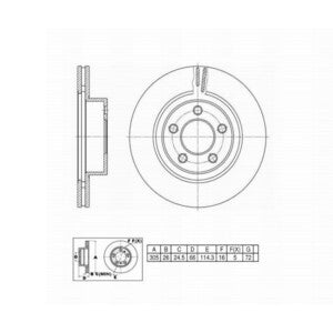662864 (YEN) 54097 BRAKE ROTOR Front