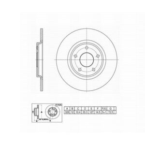 661964 (YEN) 53069 BRAKE ROTOR Rear