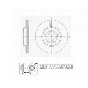 6621926 (YEN) BRAKE ROTOR Front