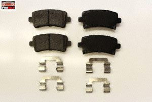21-1430 CERAMIC PLUS PADS W/HARDWARE Rear WITH VENTED REAR ROTORS