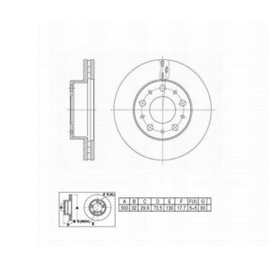 6621693 (YEN) BRAKE ROTOR Front