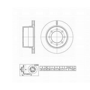 6620234 (YEN) 53011 BRAKE ROTOR Rear