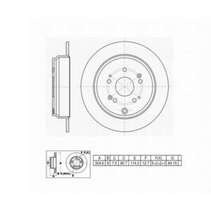 661712 (YEN) 31372 BRAKE ROTOR Rear