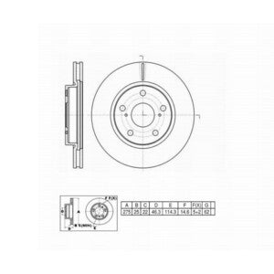 6620666 (YEN) 31440 BRAKE ROTOR Front