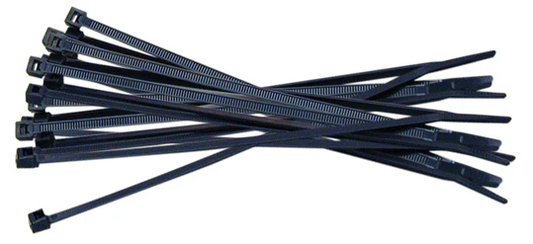 Automann 577.0850UV - NYLON TIES 8IN LENGTH BLACK - 100pcs