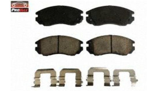 21-1104 CERAMIC PLUS PADS W/HARDWARE Front