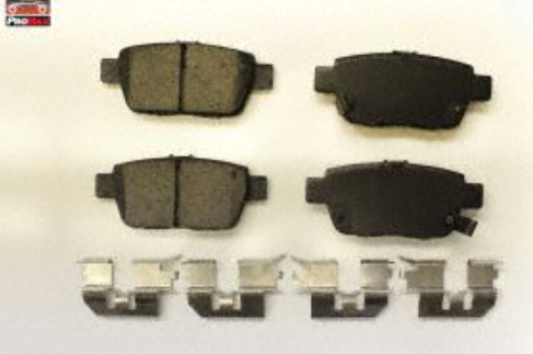 21-1103 CERAMIC PLUS PADS W/HARDWARE Rear