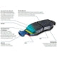 BE1430AH BLUE DISC BRAKE PAD W/HWARE w/SOLID REAR ROTORS